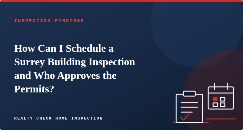 How to schedule a Surrey building inspection and who approves permits - Realty Check Home Inspectio